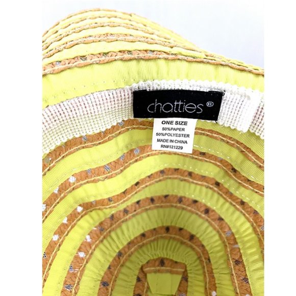 Chatties Straw and Ribbon Wide Brim Hat - Picture 5 of 6
